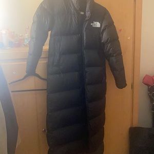 The north face full length (calves or ankles) puffer jacket